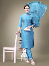 Maharaj Fashion Hub Women's Elegant Kurti Pant Dupatta Set